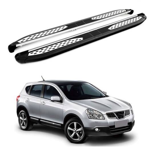 TURTLE Fits Nissan Qashqai (J10) 2007-2013 Side Step Plus Black