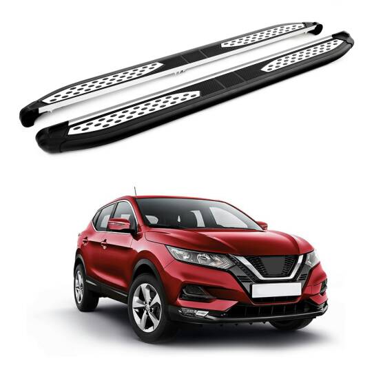 TURTLE Fits Nissan Qashqai (J11) 2014-2020 Side Step Plus Black