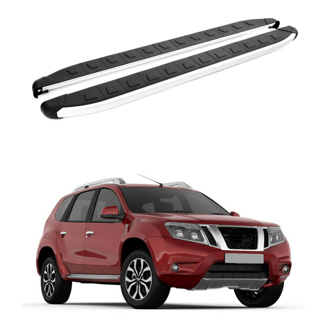 TURTLE Fits Nissan Terrano 2014-2025 Side Step Alyans Silver - 1