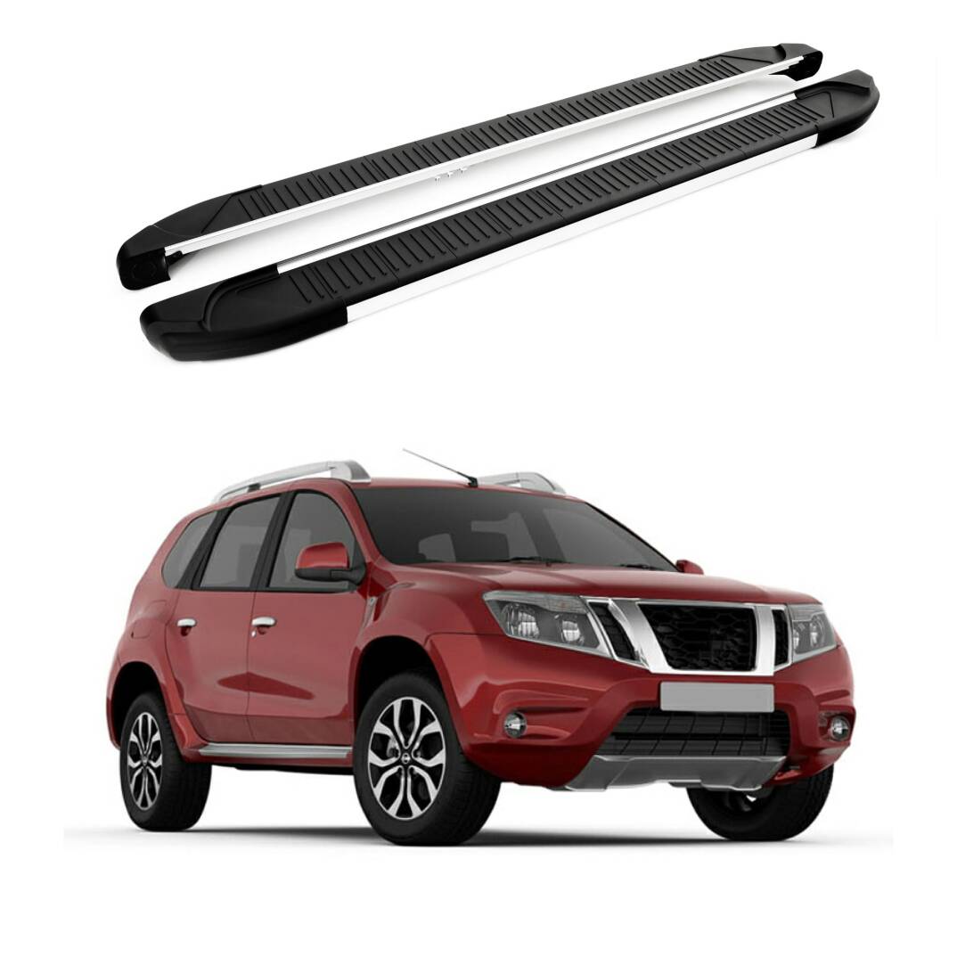 TURTLE Fits Nissan Terrano 2014-2025 Side Step Another Silver - 1