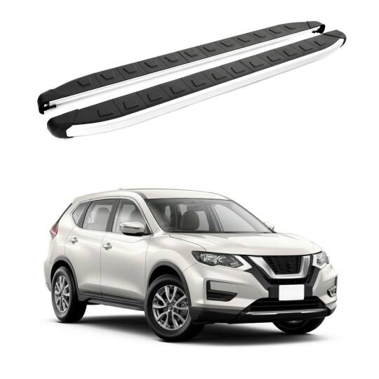 TURTLE Fits Nissan X-Trail (T32) 2014-2022 Side Step Alyans Silver