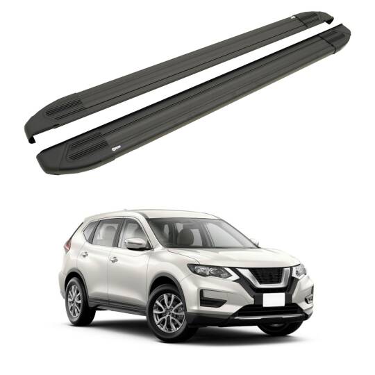 TURTLE Fits Nissan X-Trail (T32) 2014-2022 Side Step Brillant Black