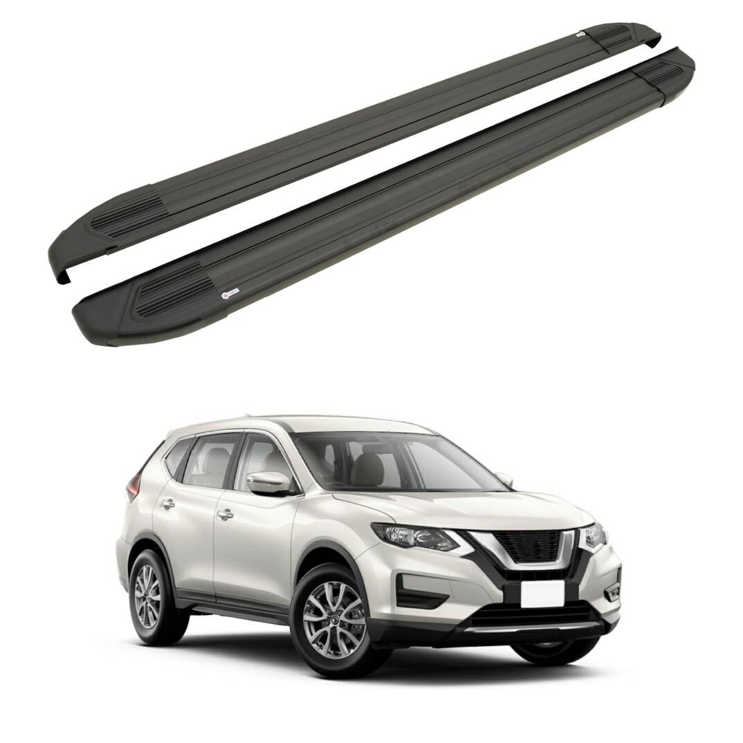 TURTLE Fits Nissan X-Trail (T32) 2014-2022 Side Step Brillant Black - 1