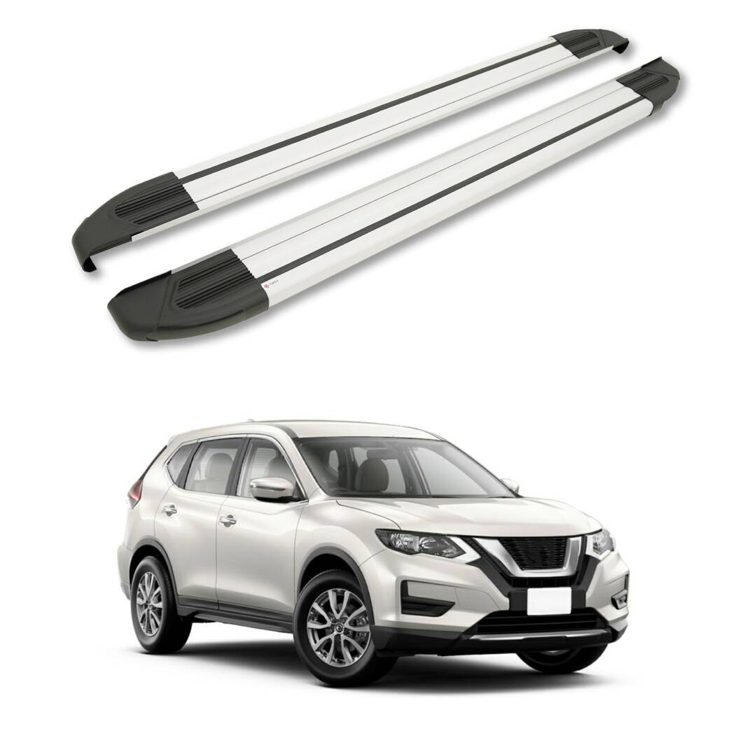 TURTLE Fits Nissan X-Trail (T32) 2014-2022 Side Step Brillant Silver - 1