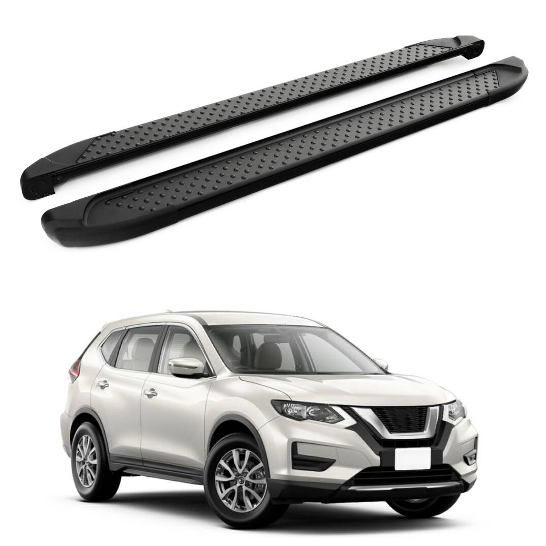 TURTLE Fits Nissan X-Trail (T32) 2014-2022 Side Step Sapphire V1 Black - 1
