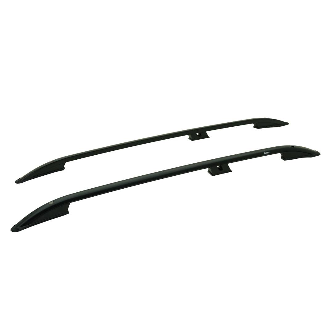 TURTLE Fits Opel Combo C 2001-2011 Roof Rail Crown Black - 1