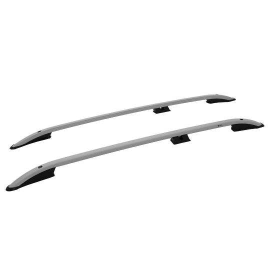 TURTLE Fits Opel Combo C 2001-2011 Roof Rail Crown Silver