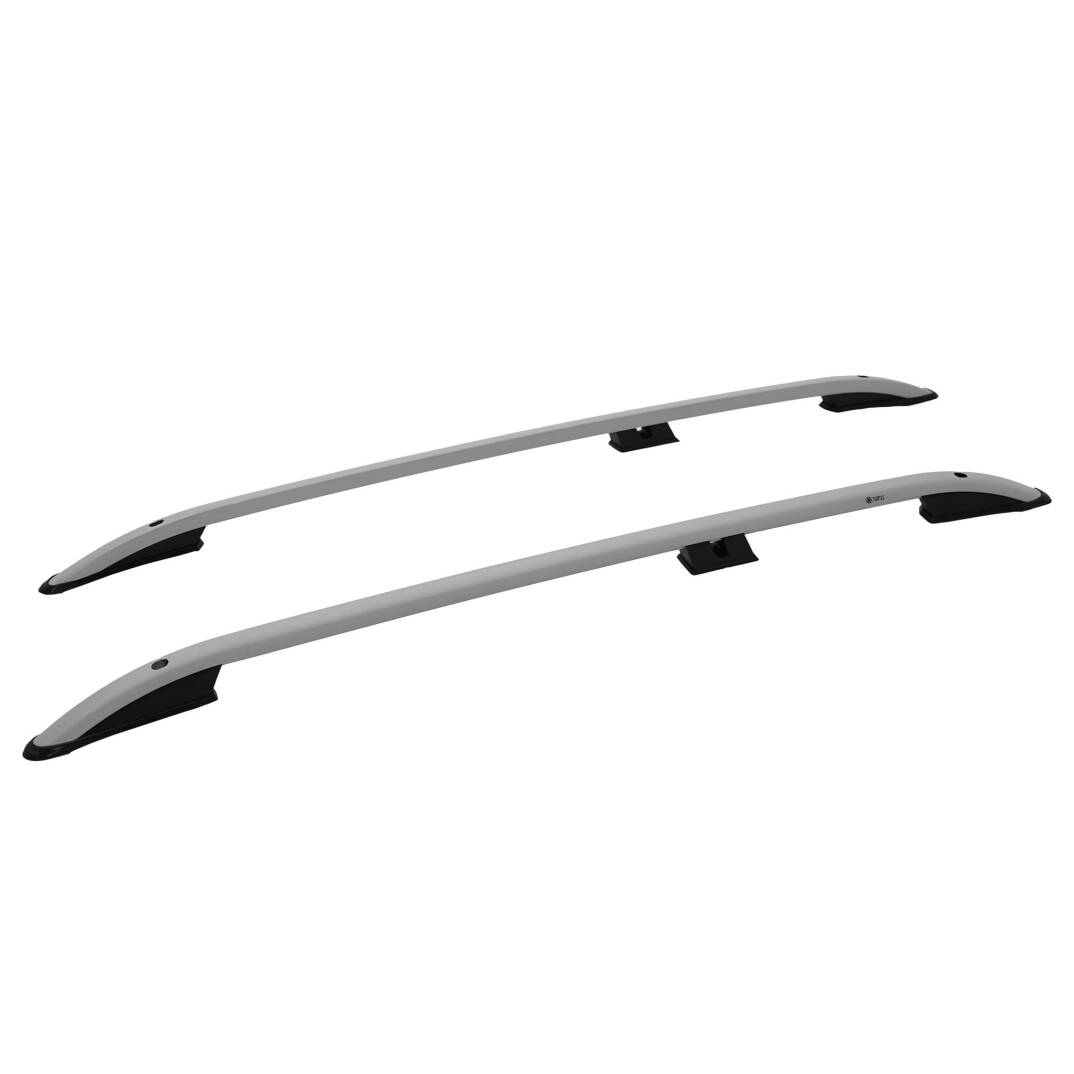 TURTLE Fits Opel Combo C 2001-2011 Roof Rail Crown Silver - 1
