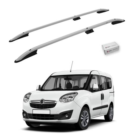 TURTLE Fits Opel Combo D 2012-2018 / Swb Roof Rail Crown Silver