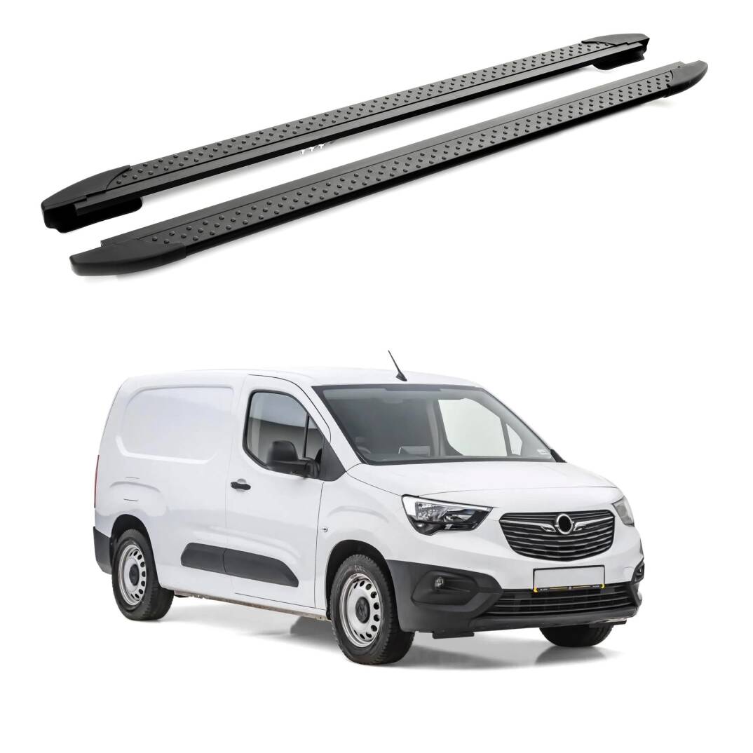 TURTLE Fits Opel Combo E 2019-2025 / Lwb Side Step Era V2 Black - 1