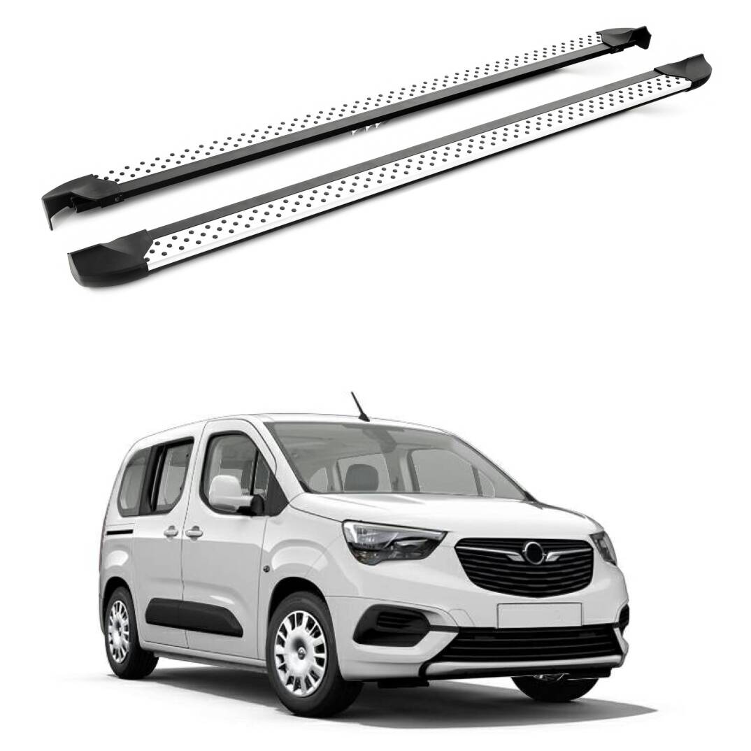 TURTLE Fits Opel Combo Life 2019-2025 / Lwb Side Step Era V2 Silver - 1