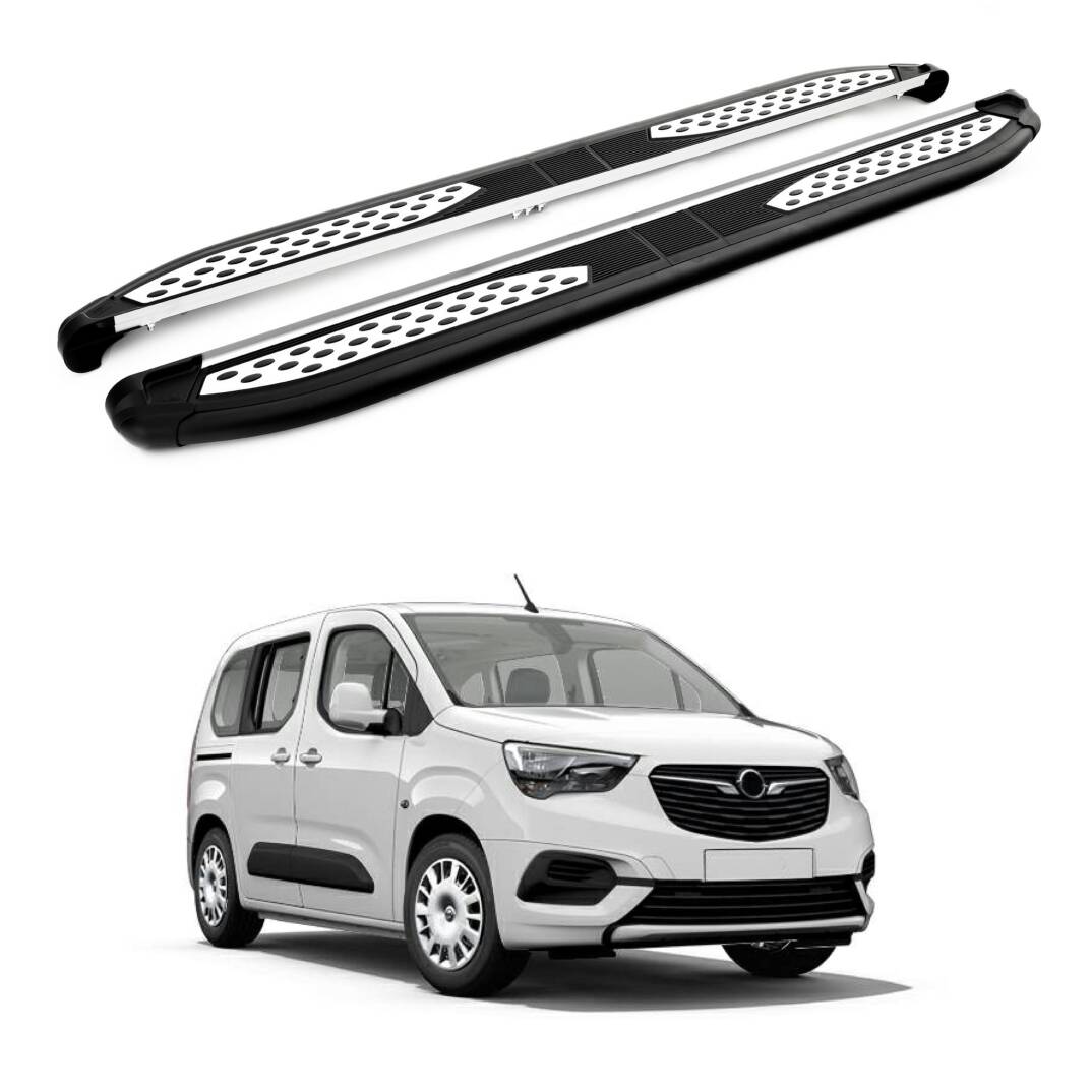 TURTLE Fits Opel Combo Life 2019-2025 / Lwb Side Step Plus Black - 1