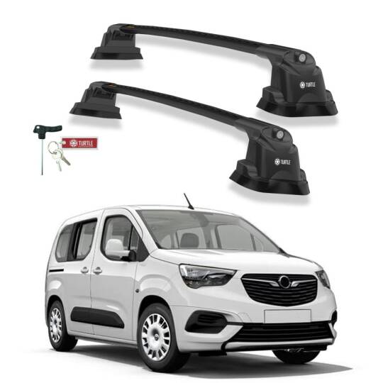 TURTLE Fits Opel Combo Life 2019-2025 Roof Rack Air3 Black