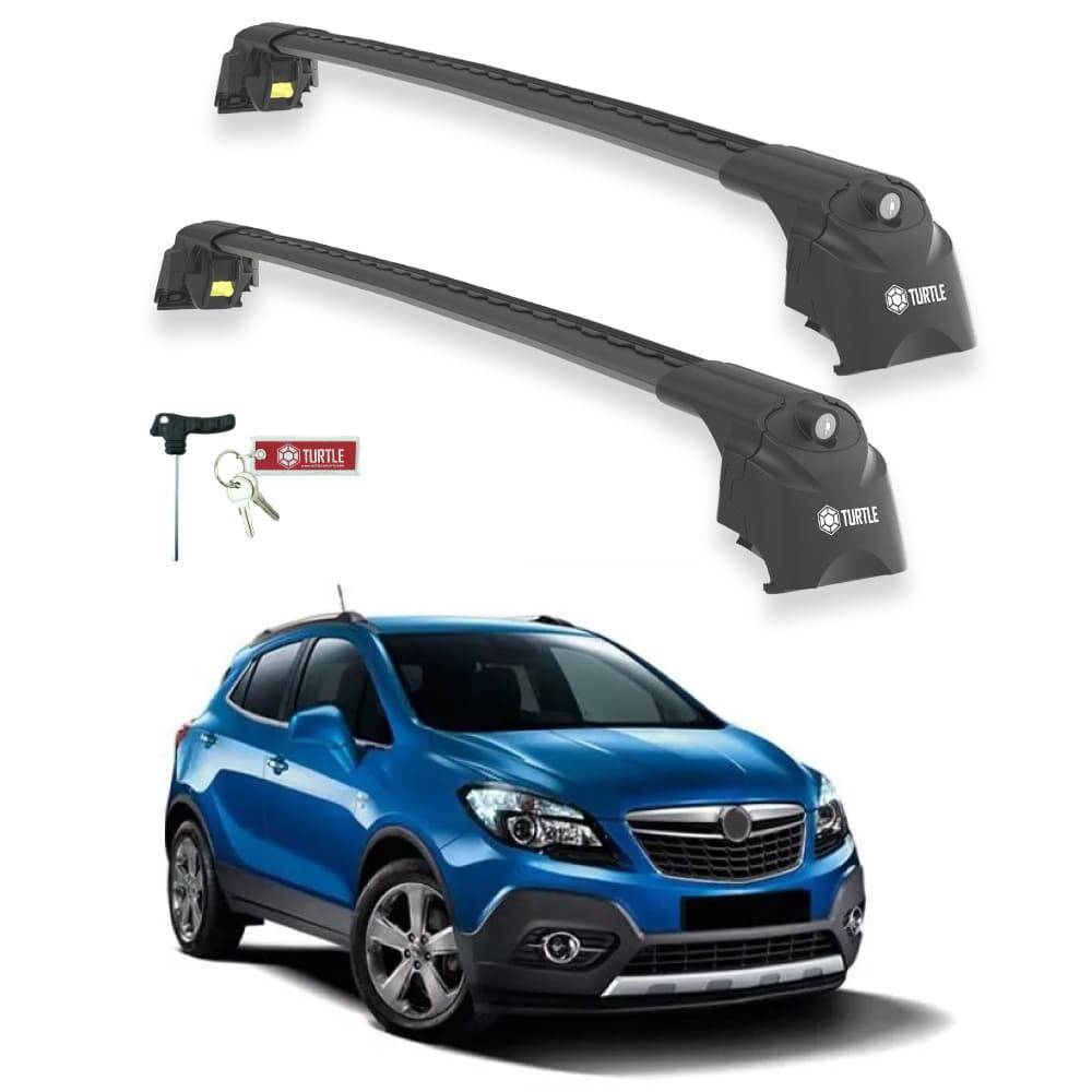 TURTLE Fits Opel Mokka 2013-2020 Roof Rack Air2 Black - 1