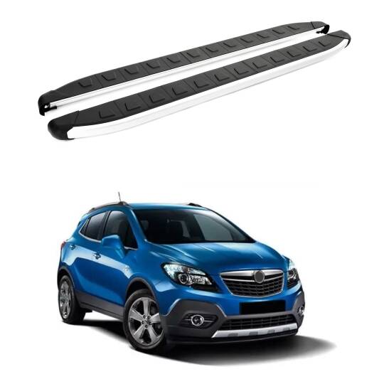 TURTLE Fits Opel Mokka 2013-2020 Side Step Alyans Silver
