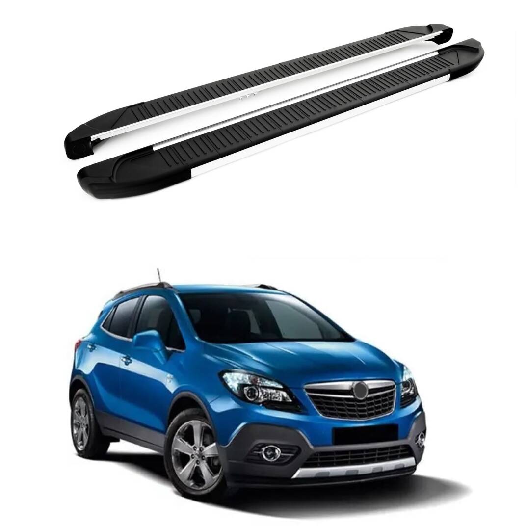 TURTLE Fits Opel Mokka 2013-2020 Side Step Another Silver - 1