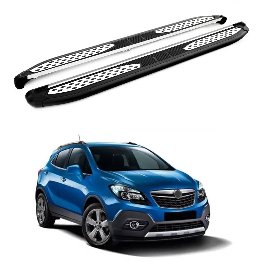 TURTLE Fits Opel Mokka 2013-2020 Side Step Plus Black - 1