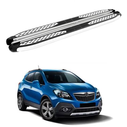 TURTLE Fits Opel Mokka 2013-2020 Side Step Plus Silver