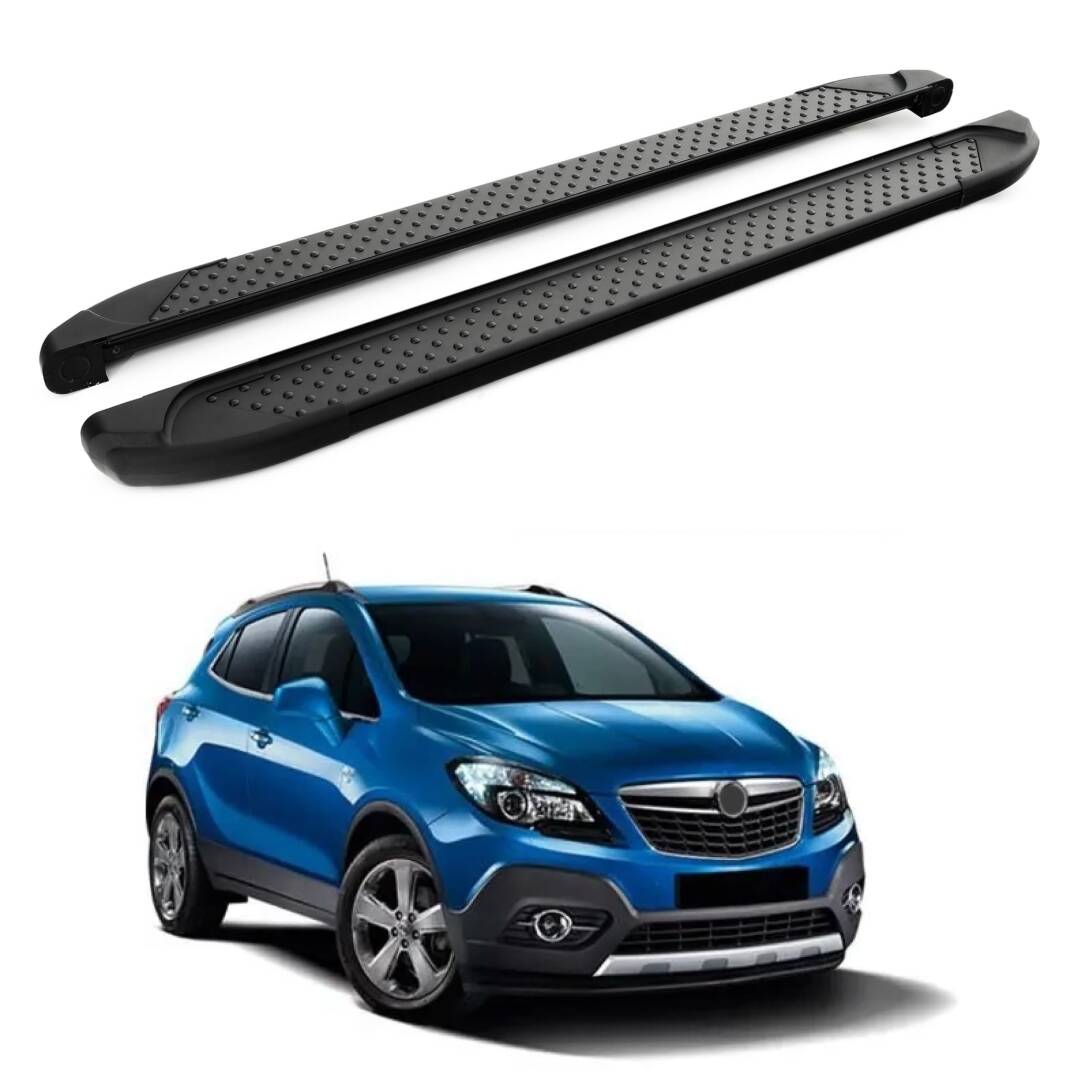 TURTLE Fits Opel Mokka 2013-2020 Side Step Sapphire V1 Black - 1