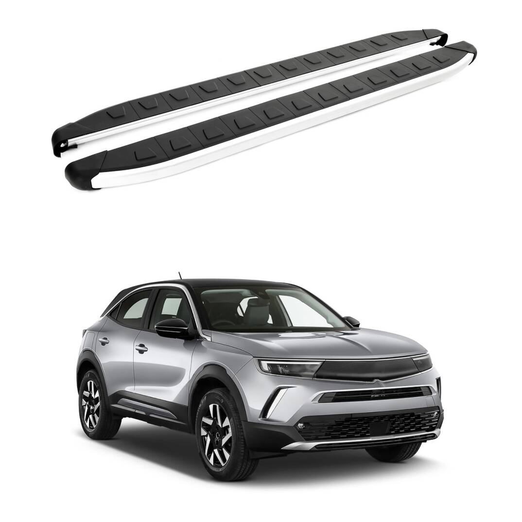 TURTLE Fits Opel Mokka 2021-2025 Side Step Alyans Silver - 1
