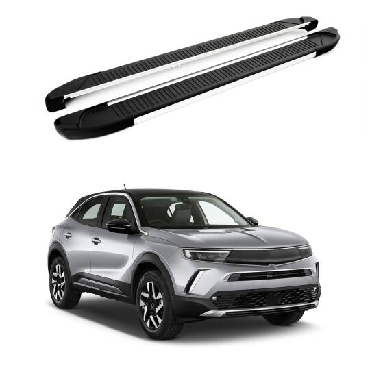TURTLE Fits Opel Mokka 2021-2025 Side Step Another Silver