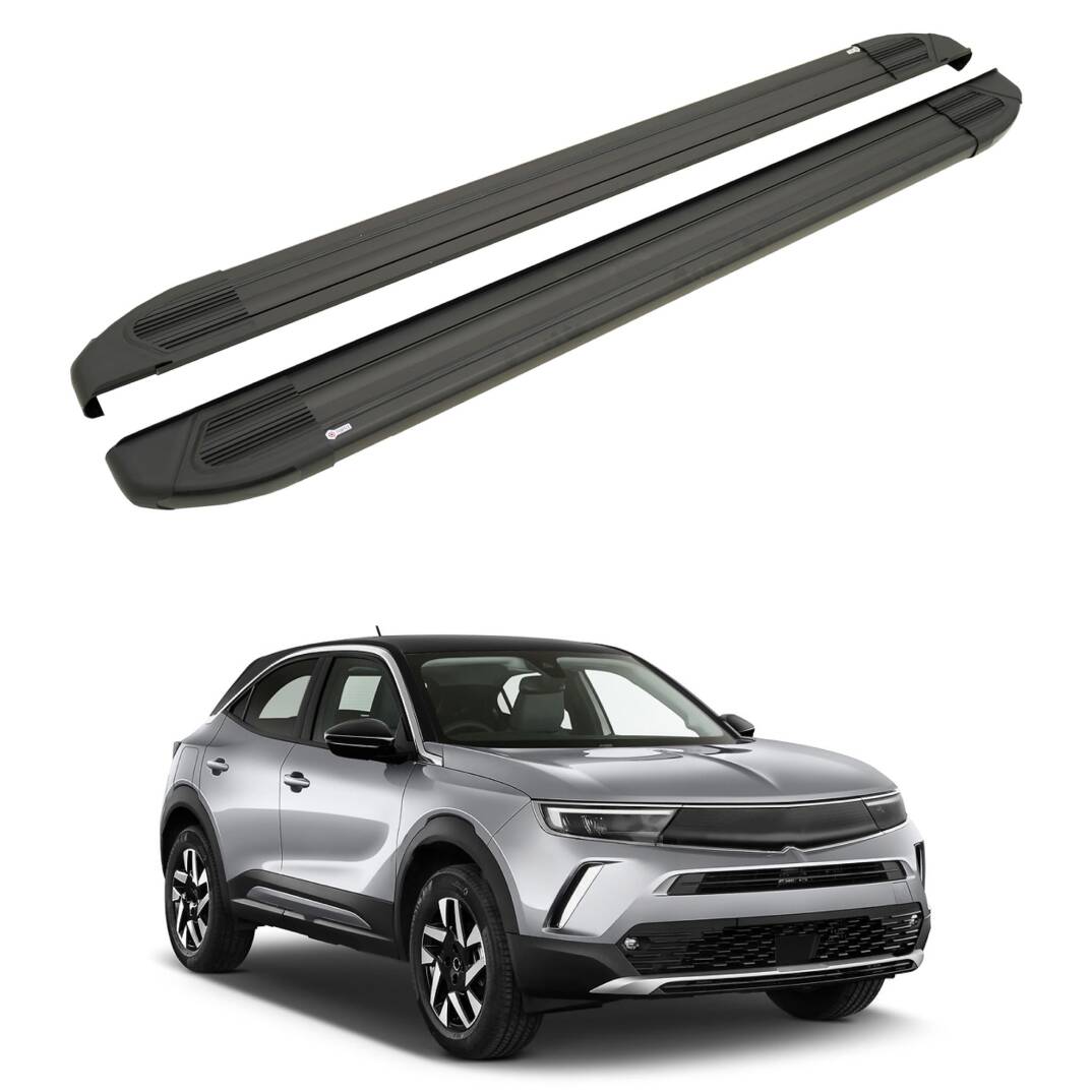 TURTLE Fits Opel Mokka 2021-2025 Side Step Brillant Black - 1