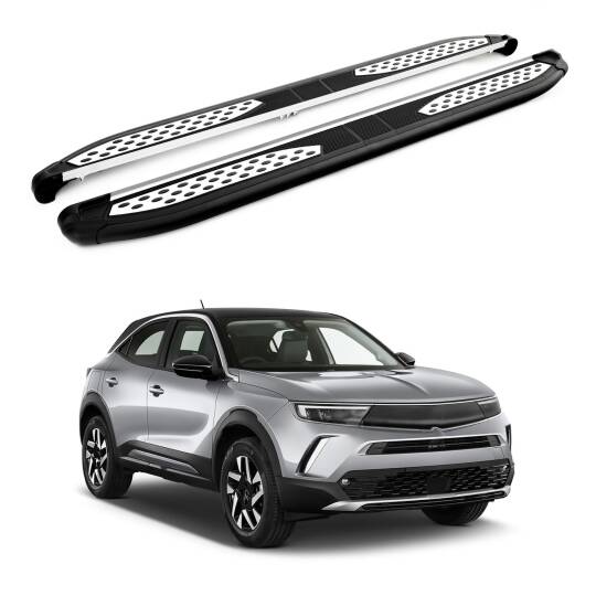 TURTLE Fits Opel Mokka 2021-2025 Side Step Plus Black