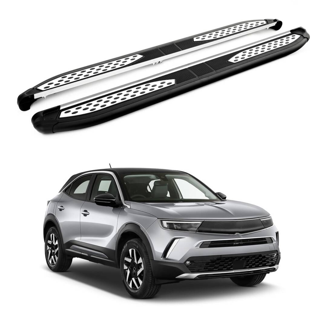 TURTLE Fits Opel Mokka 2021-2025 Side Step Plus Black - 1