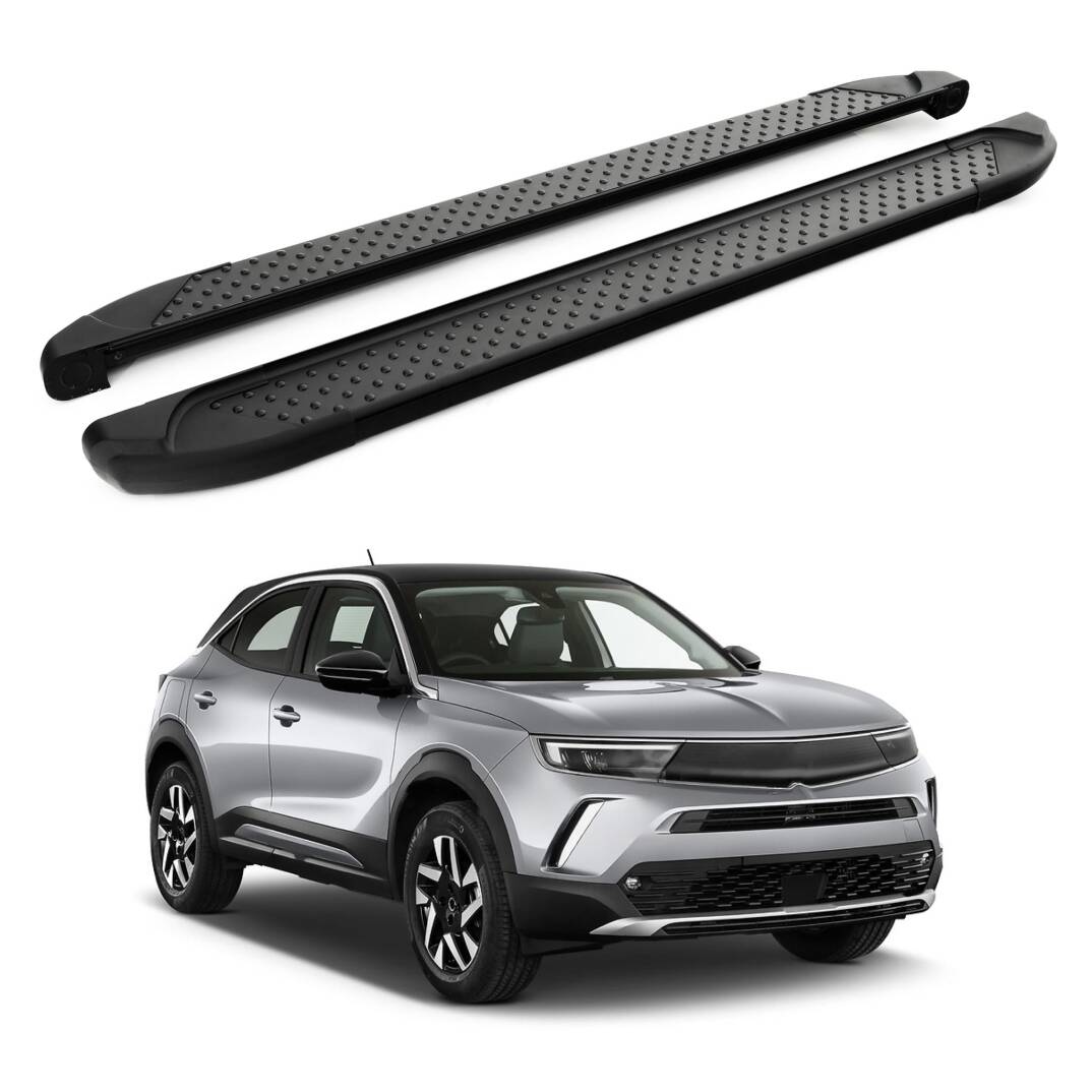 TURTLE Fits Opel Mokka 2021-2025 Side Step Sapphire V1 Black - 1