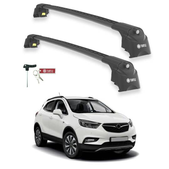 TURTLE Fits Opel Mokka X 2016-2020 Roof Rack Air2 Black