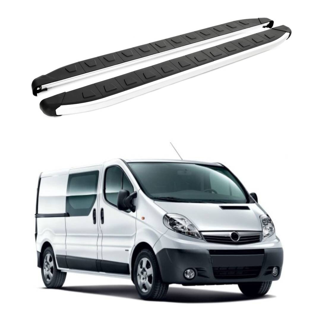 TURTLE Fits Opel Vivaro (X83) 2001-2014 / Swb Side Step Alyans Silver - 1