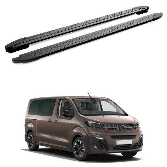 TURTLE Fits Opel Zafira Life (Mk3) 2019-2025 / Lwb Side Step Era V1 Black