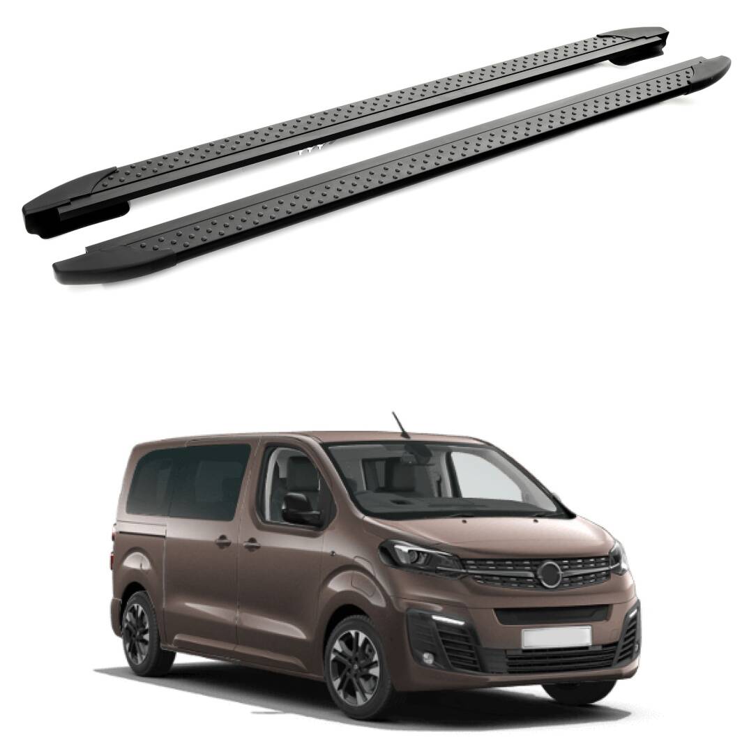 TURTLE Fits Opel Zafira Life (Mk3) 2019-2025 / Lwb Side Step Era V1 Black - 1
