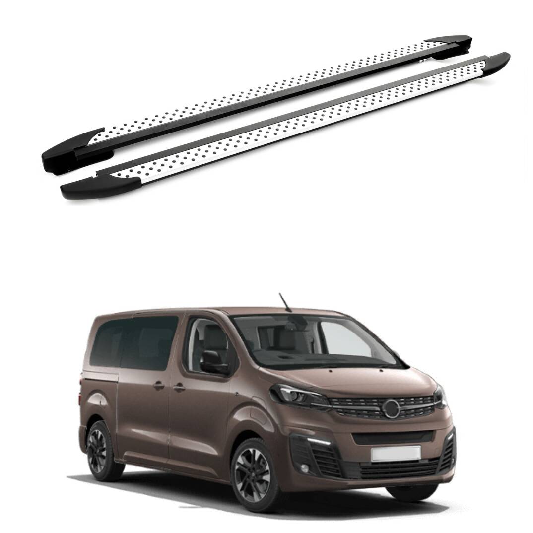 TURTLE Fits Opel Zafira Life (Mk3) 2019-2025 / Lwb Side Step Era V1 Silver - 1