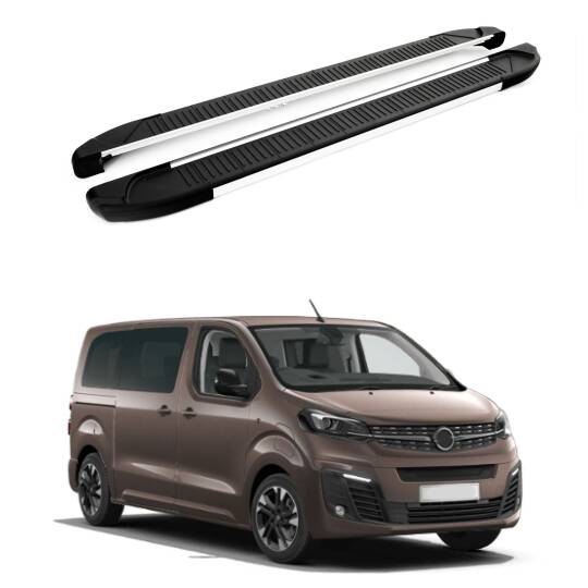 TURTLE Fits Opel Zafira Life (Mk3) 2019-2025 / Mwb Side Step Another Silver