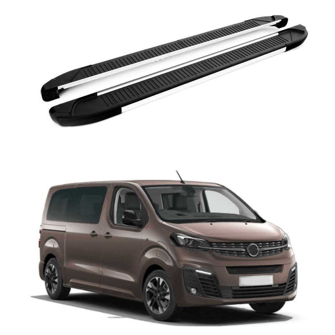 TURTLE Fits Opel Zafira Life (Mk3) 2019-2025 / Mwb Side Step Another Silver - 1