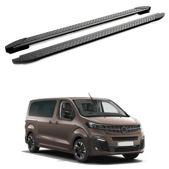 TURTLE Fits Opel Zafira Life (Mk3) 2019-2025 / Mwb Side Step Era V1 Black