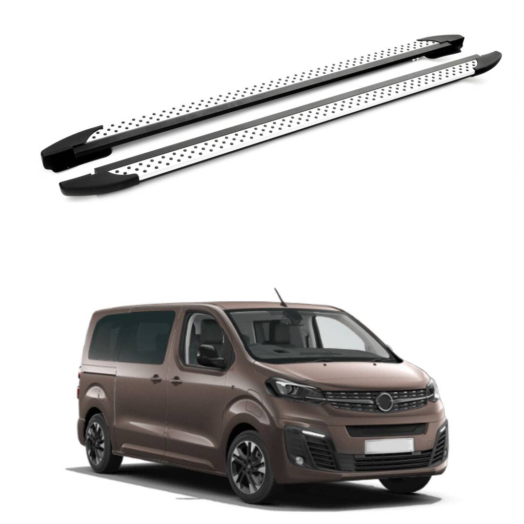 TURTLE Fits Opel Zafira Life (Mk3) 2019-2025 / Mwb Side Step Era V1 Silver - 1