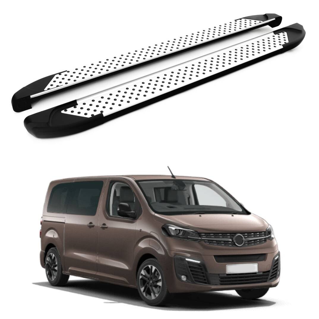 TURTLE Fits Opel Zafira Life (Mk3) 2019-2025 / Mwb Side Step Sapphire V1 Silver - 1