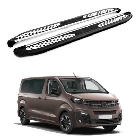 TURTLE Fits Opel Zafira Life (Mk3) 2019-2025 / Swb Side Step Plus Black