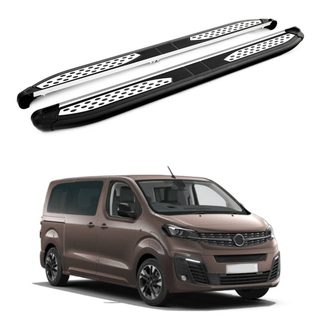 TURTLE Fits Opel Zafira Life (Mk3) 2019-2025 / Swb Side Step Plus Black - 1