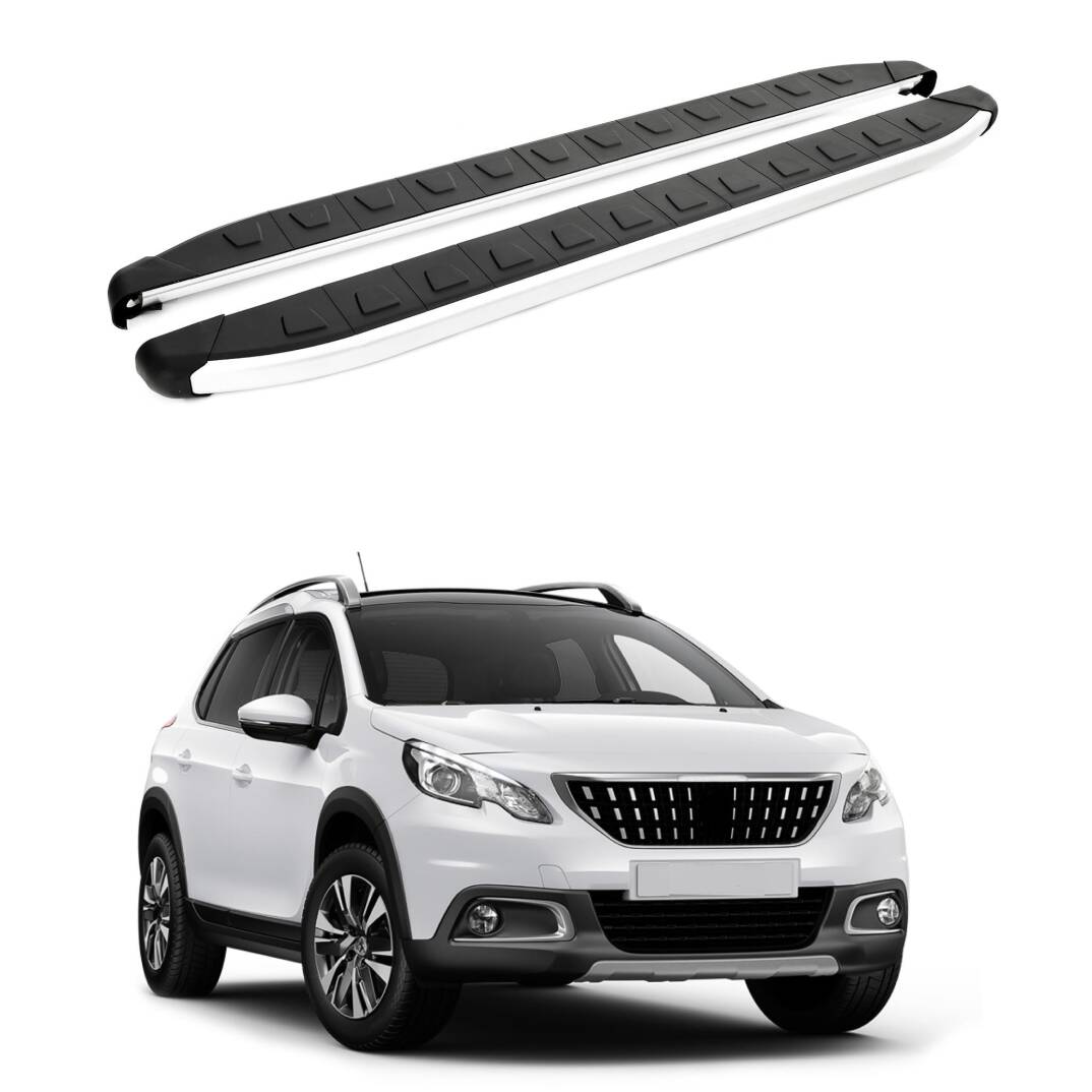 TURTLE Fits Peugeot 2008 2013-2019 Side Step Alyans Silver - 1