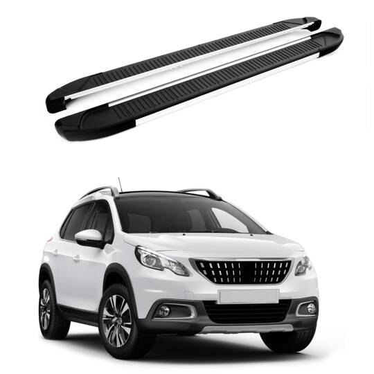 TURTLE Fits Peugeot 2008 2013-2019 Side Step Another Silver