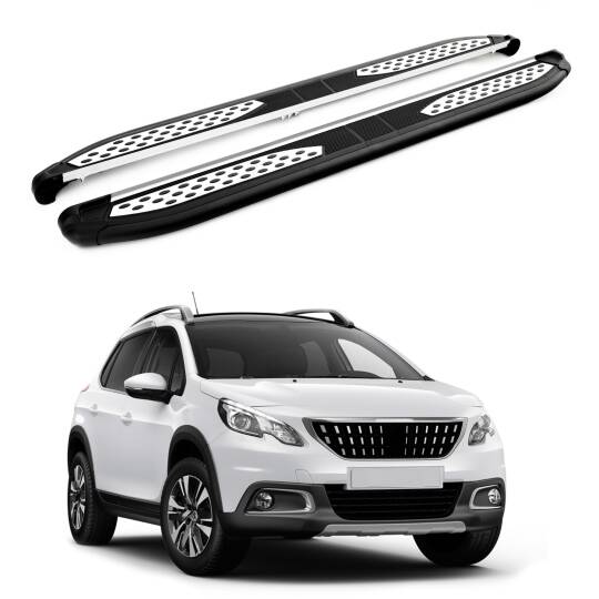 TURTLE Fits Peugeot 2008 2013-2019 Side Step Plus Black