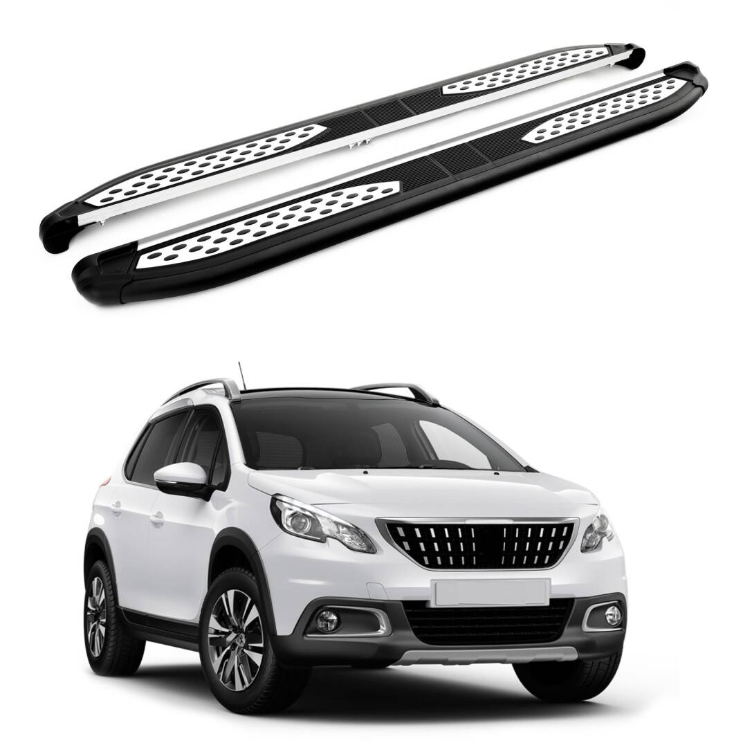 TURTLE Fits Peugeot 2008 2013-2019 Side Step Plus Black - 1