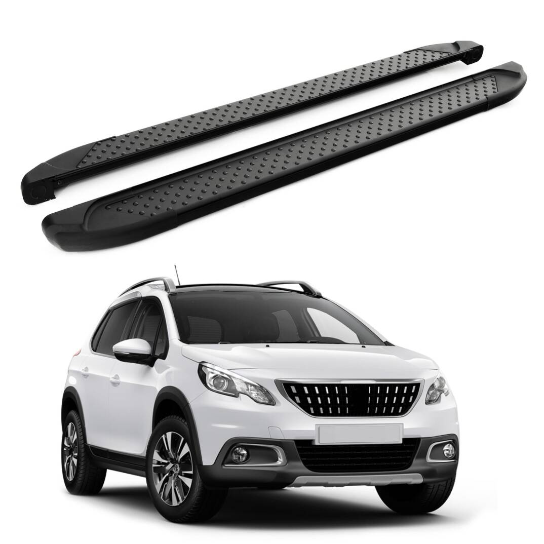 TURTLE Fits Peugeot 2008 2013-2019 Side Step Sapphire V1 Black - 1