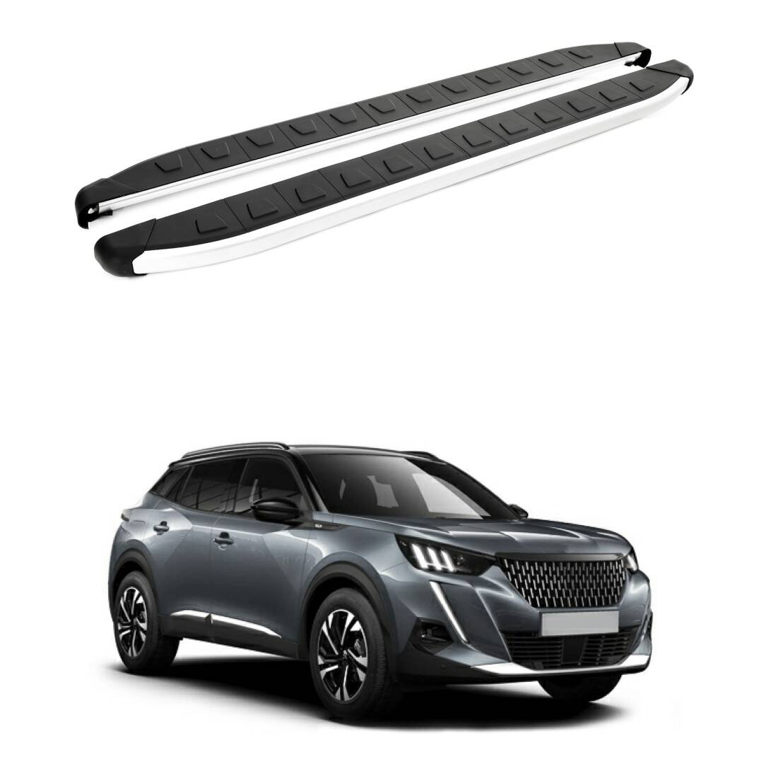 TURTLE Fits Peugeot 2008 2020-2023 Side Step Alyans Silver - 1