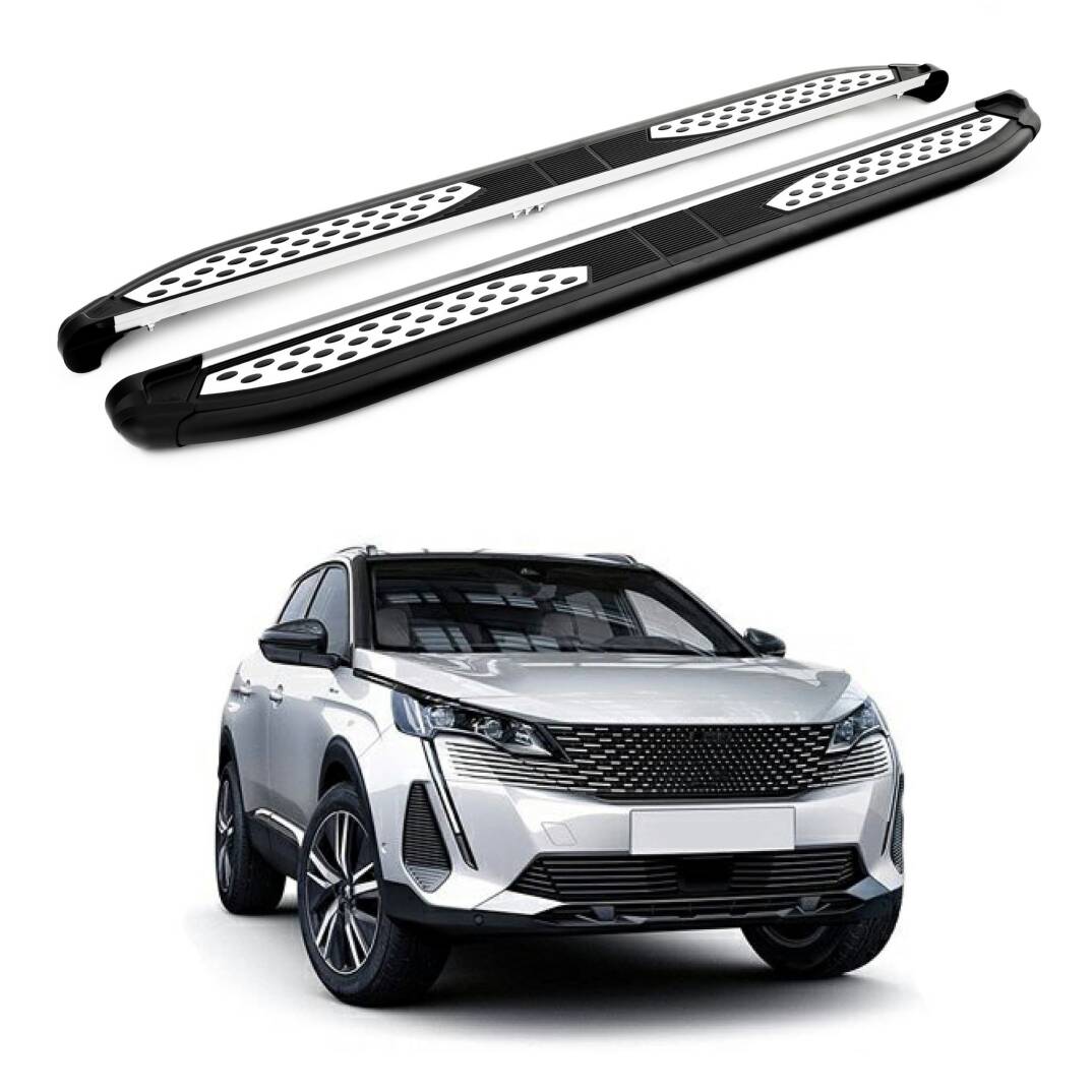 TURTLE Fits Peugeot 3008 (P84) 2017-2024 Side Step Plus Black - 1