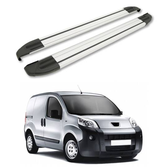TURTLE Fits Peugeot Bipper 2008-2018 Side Step Brillant Silver