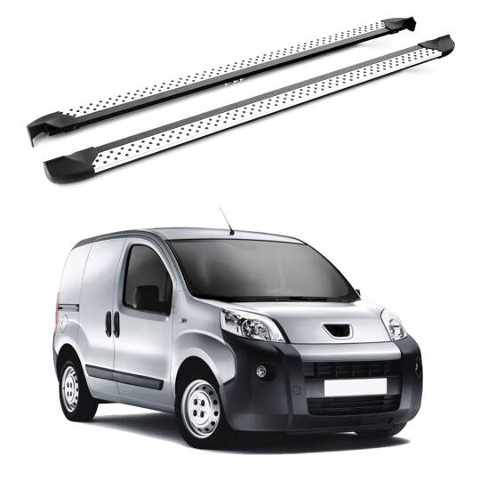 TURTLE Fits Peugeot Bipper 2008-2018 Side Step Era V2 Silver